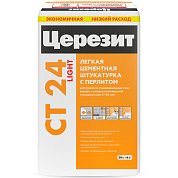 CT 24 LIGHT. Легкая цементная штукатурка, 20 кг. Церезит